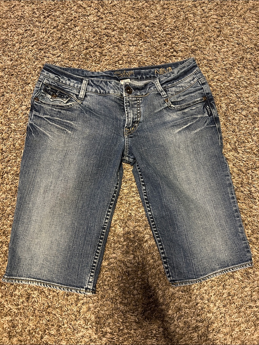 Silver Jeans Light Blue Denim Shorts